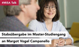 #MiSA Talk: Stabsübergabe im Master-Studiengang von Dieter Haller an Margot Vogel Campanello